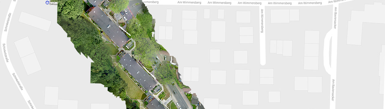 Bestandskarten über Drohnen Quadratis Verkehrssicherung - Software